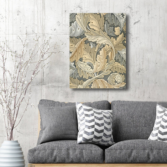 Art Nouveau Flower Print Painting Canvas Textured Light Color Wall Decor for Guest Room Clearhalo 'Arts' 'Canvas Art' 1759655