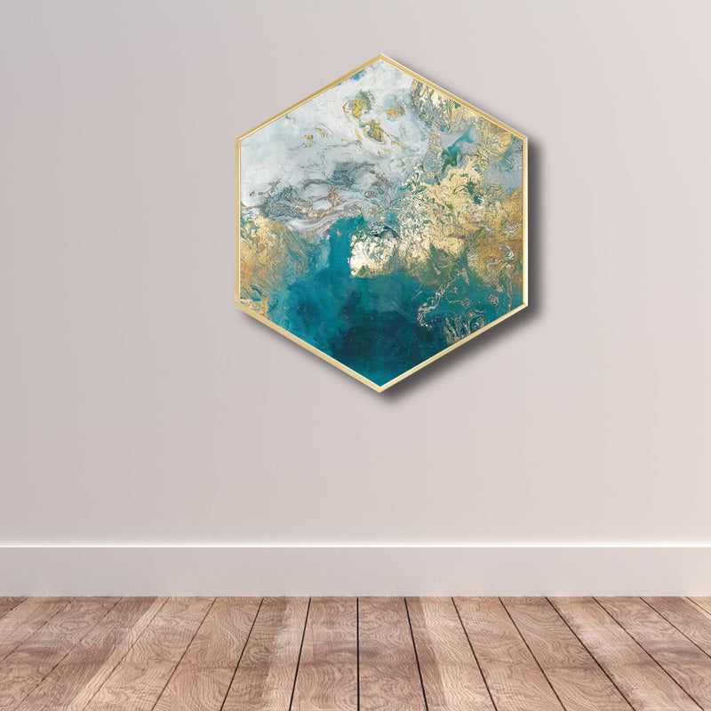 Abstract Pattern Wall Art Print Scandinavian Canvas Textured Painting in Soft Color Clearhalo 'Arts' 'Canvas Art' 1760044