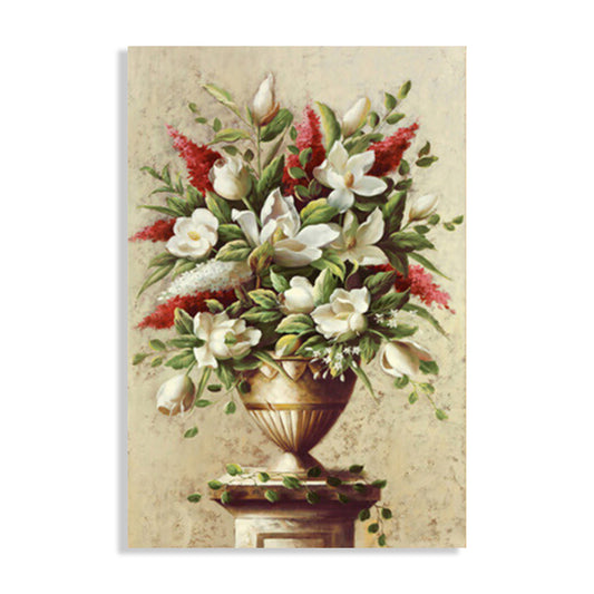 Light Color Flower Arrangement Canvas Impressionism Textured Wall Decor for Living Room Clearhalo 'Arts' 'Canvas Art' 1760702