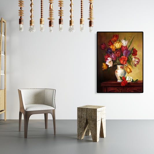 Canvas Textured Art Print Impressionism Flower Arrangement Painting, Multiple Sizes Clearhalo 'Arts' 'Canvas Art' 1761291