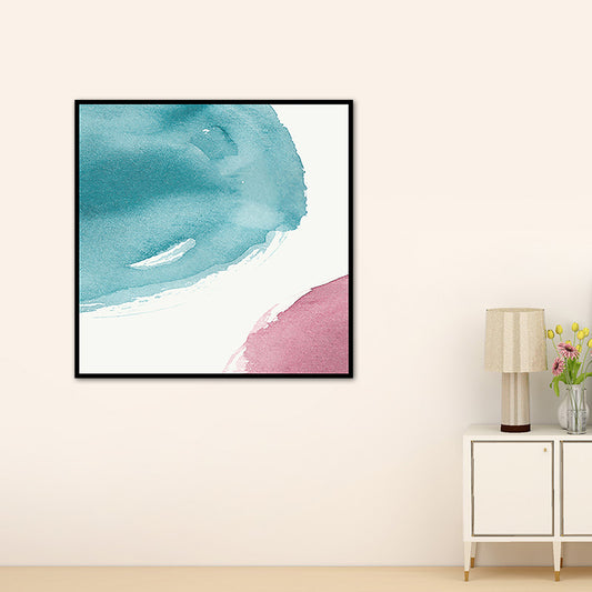 Soft Color Modern Art Canvas Watercolor Painting for Dining Room, Multiple Sizes Options Clearhalo 'Arts' 'Canvas Art' 1761823