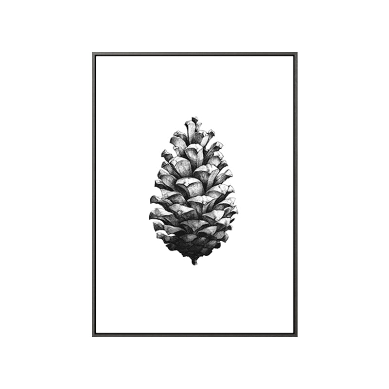 Intact Pine Cone Canvas Textured Scandinavian Style for Girls Bedroom Wall Art Decor Clearhalo 'Arts' 'Canvas Art' 1762671