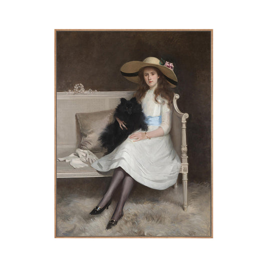 Impressionism Style Wall Art Print Soft Color Elegant Maiden Painting, Multiple Sizes Clearhalo 'Arts' 'Canvas Art' 1762768