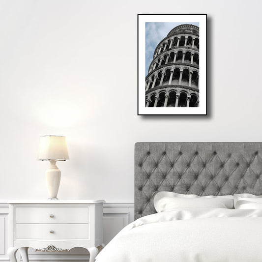 Grey Colosseum Wall Decor Landmark Global Inspired Textured Canvas Wall Art for Home Clearhalo 'Arts' 'Canvas Art' 1762967