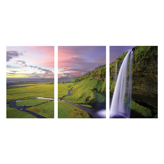 Waterfall View Wall Decor Modern Multi-Piece Girls Bedroom Painting, Multiple Sizes Clearhalo 'Art Gallery' 'Canvas Art' 'Contemporary Art Gallery' 'Modern' Arts' 1763059