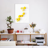 Contemporary Sour Lemon Art Print Canvas Textured Yellow Wall Decor for Bathroom Clearhalo 'Art Gallery' 'Canvas Art' 'Contemporary Art Gallery' 'Modern' Arts' 1763668