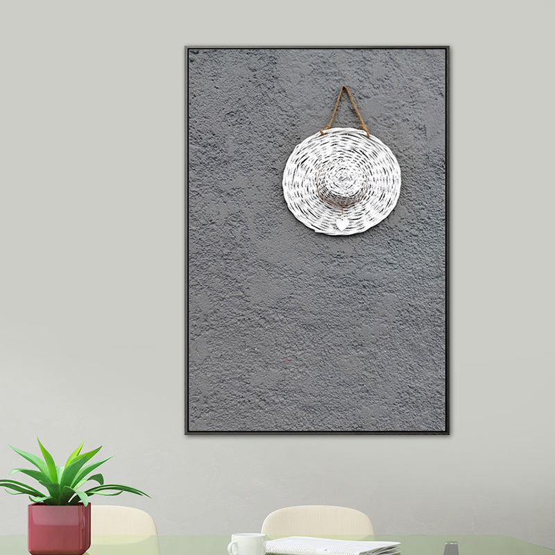 Hanging Still Life Scenery Canvas Textured Modern for Girls Bedroom Wall Art Decor Grey Clearhalo 'Art Gallery' 'Canvas Art' 'Contemporary Art Gallery' 'Modern' Arts' 1763688