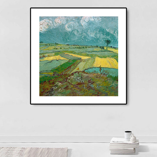 Soft Color Impressionism Canvas Art Farmfield View Wall Decor for Kitchen, Multiple Sizes Clearhalo 'Arts' 'Canvas Art' 1763881