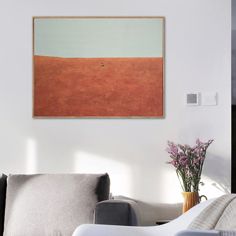 Pastel Color Scenery Wall Art Textured Nordic Sitting Room Canvas Print, Multiple Sizes