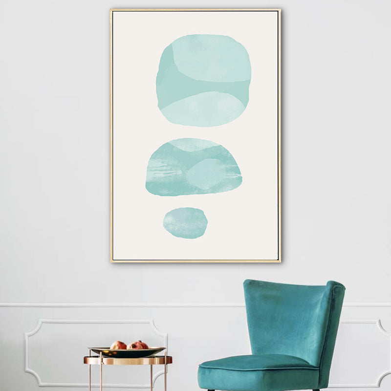 Soft Color Abstract Wall Art Decor Textured Cartoon Nursery Canvas Print, Multiple Sizes Light Blue Clearhalo 'Art Gallery' 'Canvas Art' 'Contemporary Art Gallery' 'Modern' Arts' 1764379