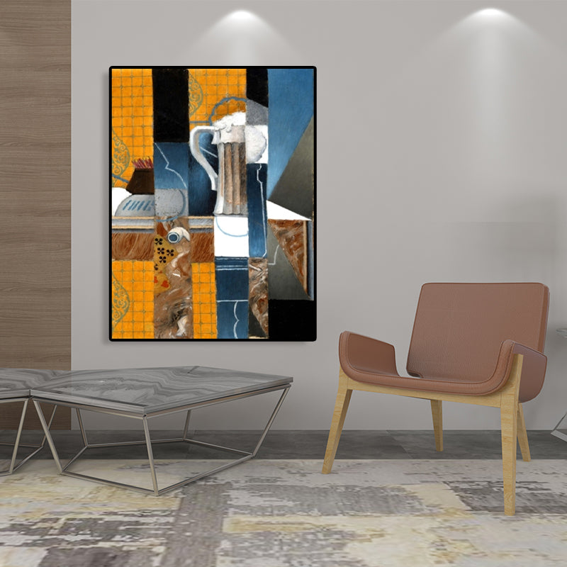 Instruments Oil Painting Art Print Cubism Style Canvas Wall Decor, Multiple Sizes Clearhalo 'Arts' 'Canvas Art' 1764666