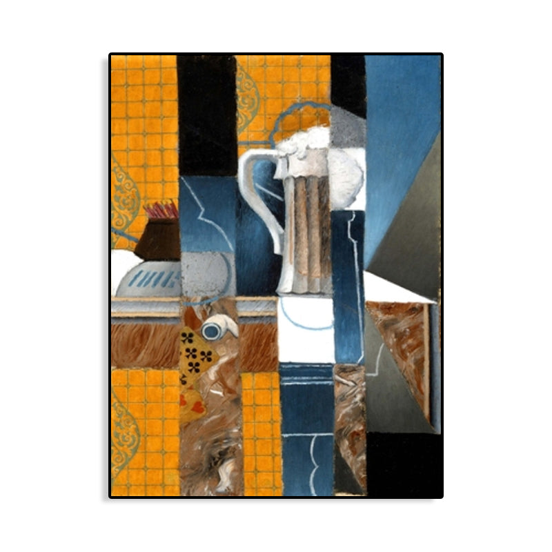 Instruments Oil Painting Art Print Cubism Style Canvas Wall Decor, Multiple Sizes Clearhalo 'Arts' 'Canvas Art' 1764667