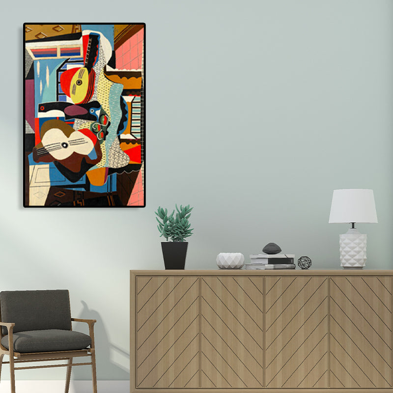 Instruments Oil Painting Art Print Cubism Style Canvas Wall Decor, Multiple Sizes Clearhalo 'Arts' 'Canvas Art' 1764673