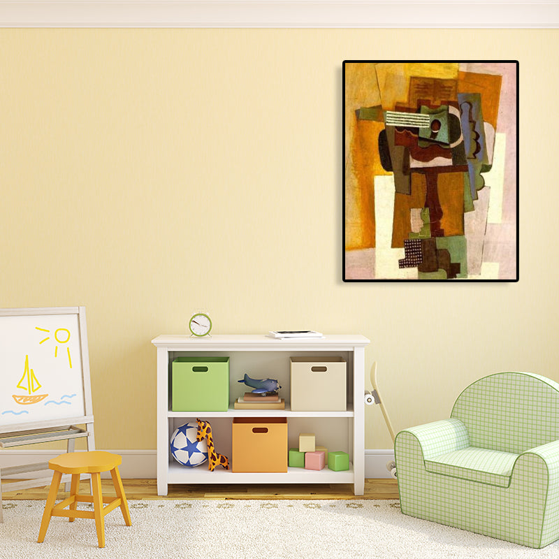 Instruments Oil Painting Art Print Cubism Style Canvas Wall Decor, Multiple Sizes Clearhalo 'Arts' 'Canvas Art' 1764677