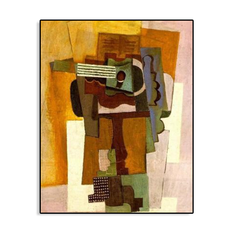 Instruments Oil Painting Art Print Cubism Style Canvas Wall Decor, Multiple Sizes Clearhalo 'Arts' 'Canvas Art' 1764678