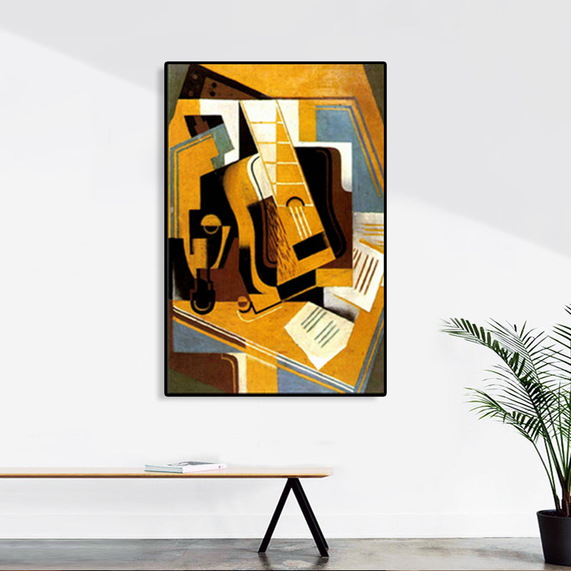 Instruments Oil Painting Art Print Cubism Style Canvas Wall Decor, Multiple Sizes Clearhalo 'Arts' 'Canvas Art' 1764681