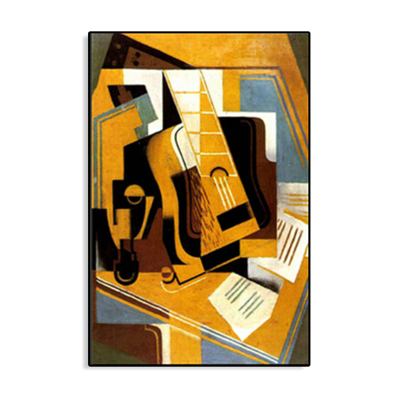 Instruments Oil Painting Art Print Cubism Style Canvas Wall Decor, Multiple Sizes Clearhalo 'Arts' 'Canvas Art' 1764682