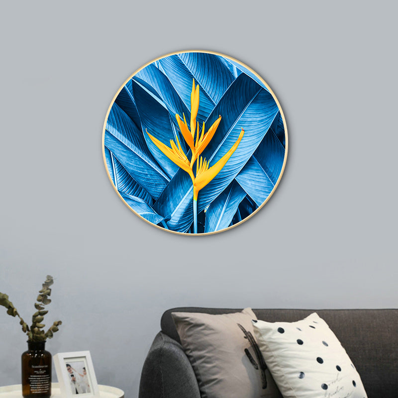 Blue Nordic Style Painting Botanical Canvas for Bathroom, Multiple Sizes Available Clearhalo 'Arts' 'Canvas Art' 1764937