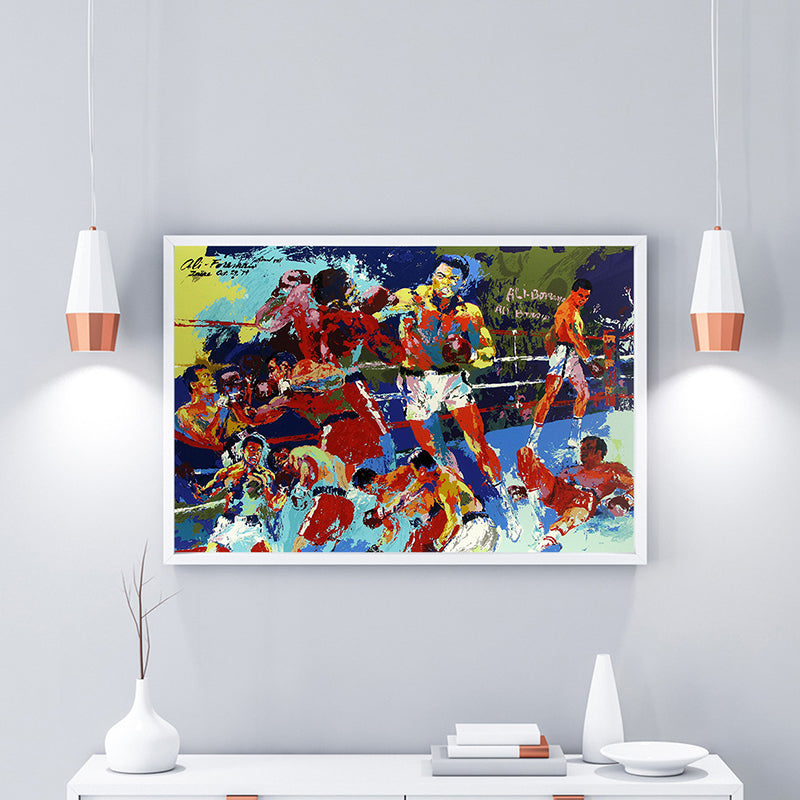 Impressionism Boxing Canvas Art for Bedroom Oil Painting Wall Decor, Multiple Sizes Red Clearhalo 'Arts' 'Canvas Art' 1765020