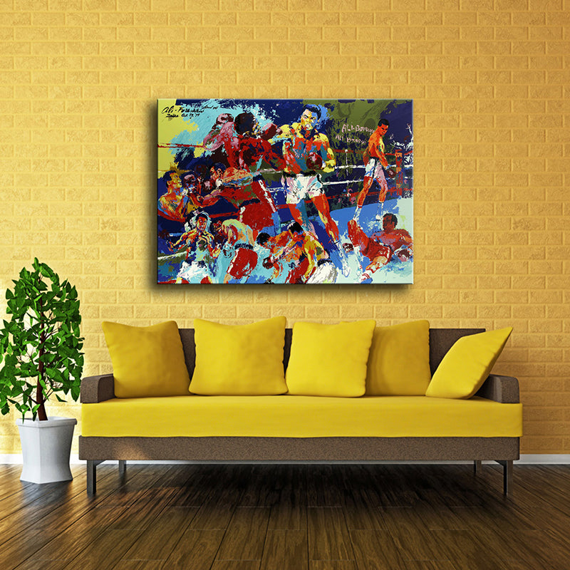 Impressionism Boxing Canvas Art for Bedroom Oil Painting Wall Decor, Multiple Sizes Clearhalo 'Arts' 'Canvas Art' 1765022