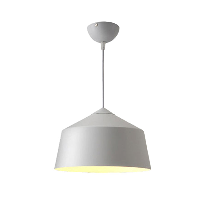 Dome Pendant Lighting Nordic Metal 1 Light Black/Grey/Pink Hanging Ceiling Light Clearhalo 'Ceiling Lights' 'Modern Pendants' 'Modern' 'Pendant Lights' 'Pendants' Lighting' 176511