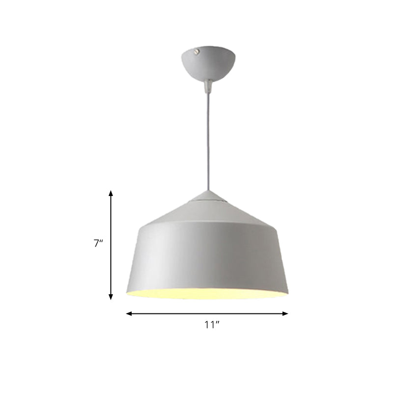 Dome Pendant Lighting Nordic Metal 1 Light Black/Grey/Pink Hanging Ceiling Light Clearhalo 'Ceiling Lights' 'Modern Pendants' 'Modern' 'Pendant Lights' 'Pendants' Lighting' 176512