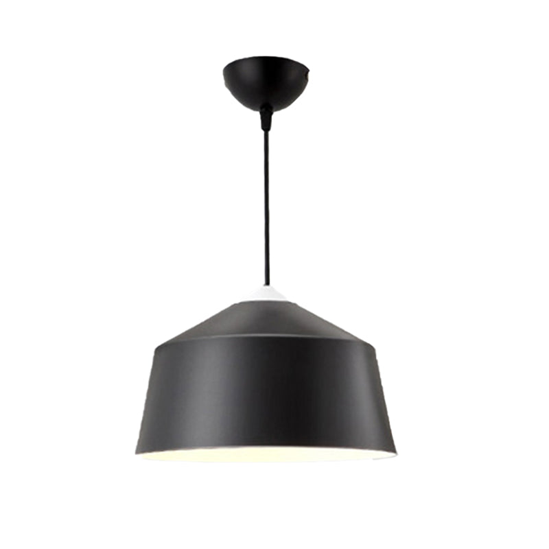 Dome Pendant Lighting Nordic Metal 1 Light Black/Grey/Pink Hanging Ceiling Light Clearhalo 'Ceiling Lights' 'Modern Pendants' 'Modern' 'Pendant Lights' 'Pendants' Lighting' 176515