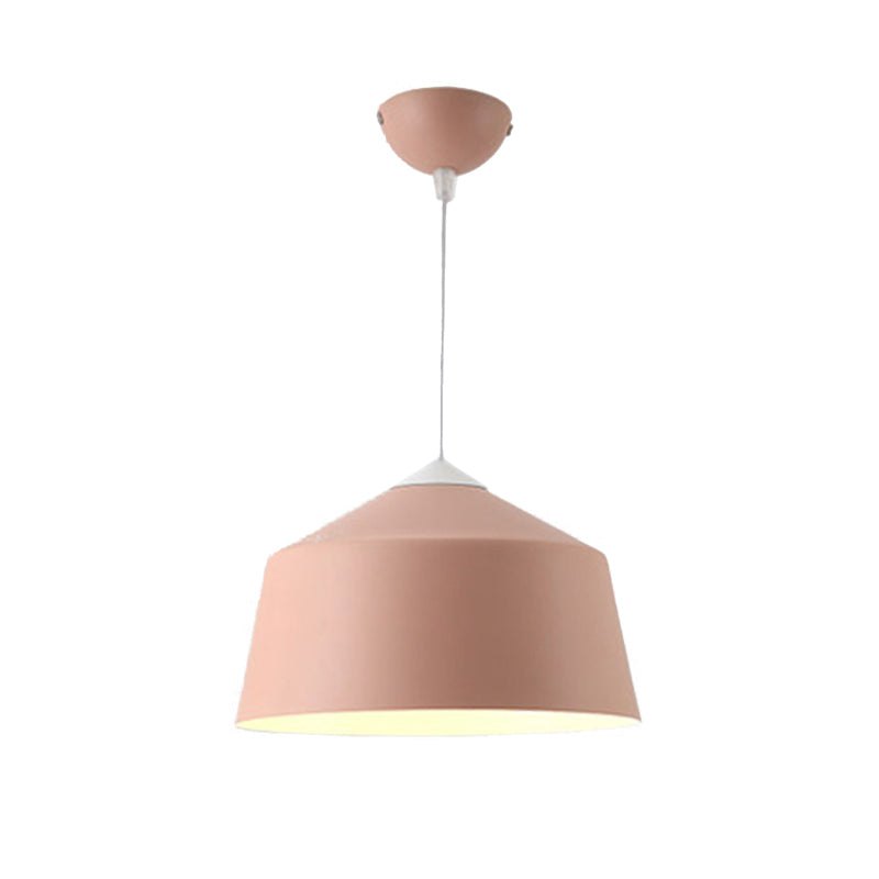 Dome Pendant Lighting Nordic Metal 1 Light Black/Grey/Pink Hanging Ceiling Light Clearhalo 'Ceiling Lights' 'Modern Pendants' 'Modern' 'Pendant Lights' 'Pendants' Lighting' 176523