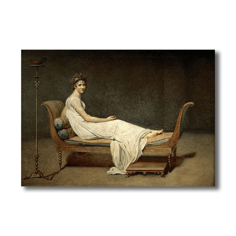 Mystical Lying Maiden Painting for Boys Bedroom in Brown, Multiple Sizes Options Clearhalo 'Arts' 'Canvas Art' 1765309