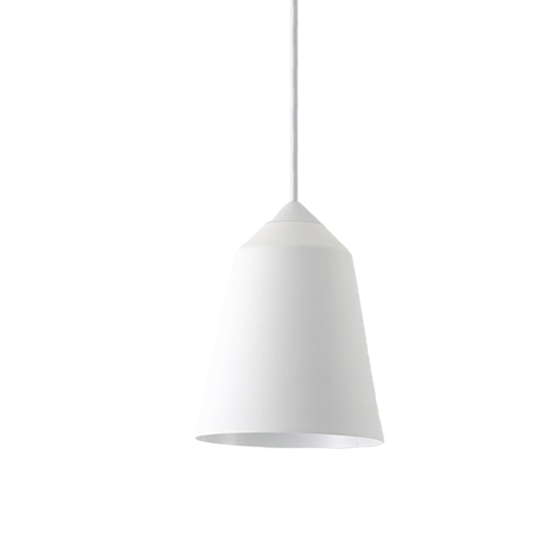 Bell Pendant Lighting Minimalist Metal 1 Light White/Blue/Gold Hanging Ceiling Light Clearhalo 'Ceiling Lights' 'Modern Pendants' 'Modern' 'Pendant Lights' 'Pendants' Lighting' 176534