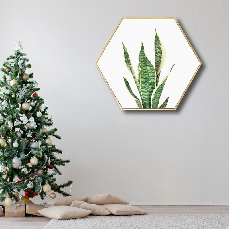 Botanical Leaves Wall Decor Scandinavian Textured Bathroom Canvas, Multiple Sizes Light Green Clearhalo 'Arts' 'Canvas Art' 1766067