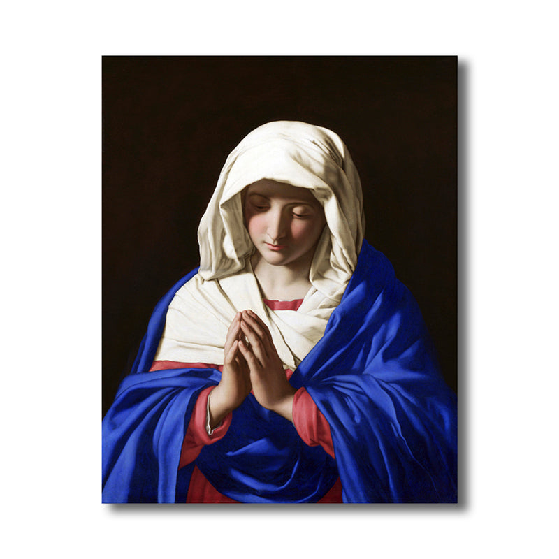 Religious Maiden Painting Soft Color Canvas Wall Art Print Textured, Multiple Sizes Clearhalo 'Arts' 'Canvas Art' 1766224