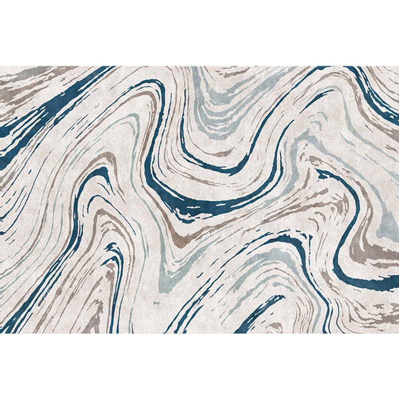 Stylish Modernism Rug Multicolor Watercolor and Swirl Striped Pattern Rug Pet Friendly Anti-Slip Washable Area Rug for Decoration Clearhalo 'Area Rug' 'Modern' 'Rugs' Rug' 1766299