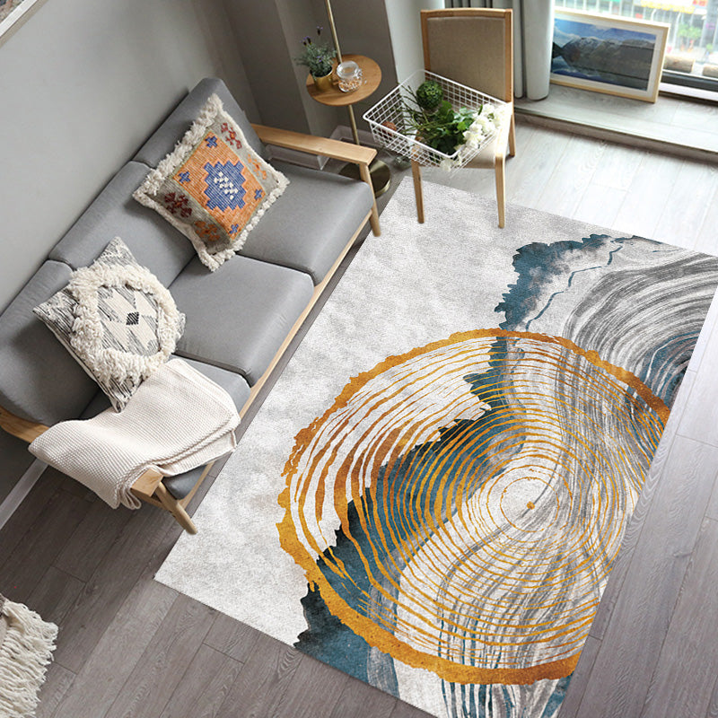 Stylish Modernism Rug Multicolor Watercolor and Swirl Striped Pattern Rug Pet Friendly Anti-Slip Washable Area Rug for Decoration Clearhalo 'Area Rug' 'Modern' 'Rugs' Rug' 1766312