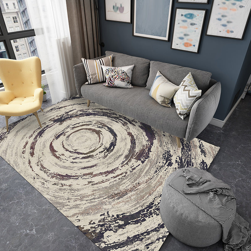 Unique Abstract Rug Contemporary Rug Polyester Washable Non-Slip Pet  Friendly Area Carpet for Living Room - Clearhalo