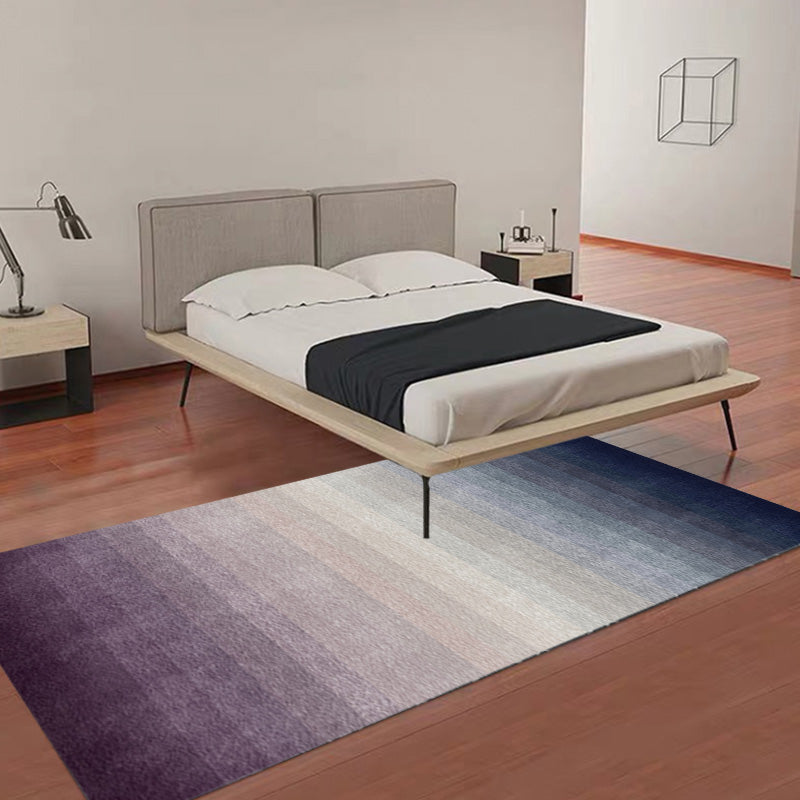 Unique Multicolor Modernist Rug Polyester Ombre Pattern Rug Washable Pet Friendly Non-Slip Carpet for Living Room Purple Clearhalo 'Area Rug' 'Modern' 'Rugs' Rug' 1766675