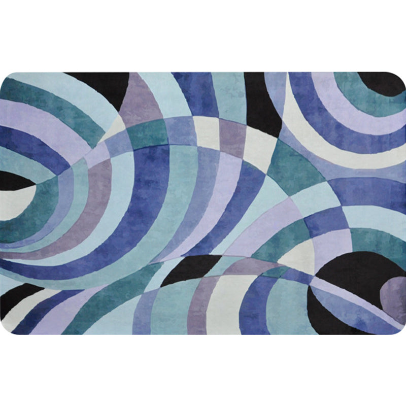 Nordic Abstract Rug Purple Polyester Rug Washable Pet Friendly Non-Slip Area Rug for Living Room Clearhalo 'Area Rug' 'Modern' 'Rugs' Rug' 1766858