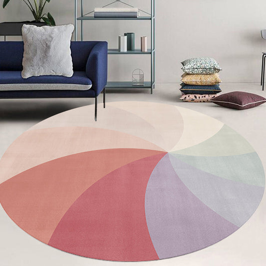 Multicolor Colorblock Circles Pattern Rug Polyester Modern Rug Washable Anti-Slip Pet Friendly Area Rug for Living Room Clearhalo 'Area Rug' 'Modern' 'Rugs' Rug' 1766879