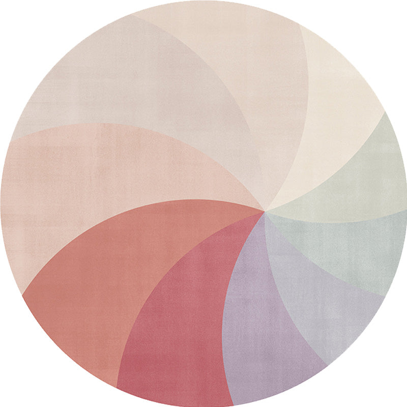 Multicolor Colorblock Circles Pattern Rug Polyester Modern Rug Washable Anti-Slip Pet Friendly Area Rug for Living Room Clearhalo 'Area Rug' 'Modern' 'Rugs' Rug' 1766880