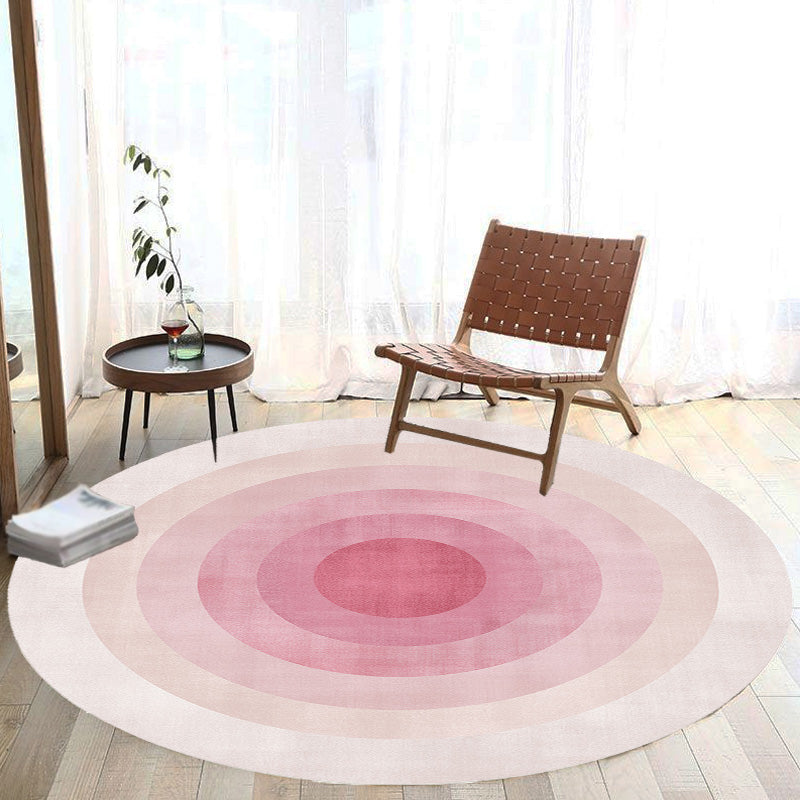 Multicolor Colorblock Circles Pattern Rug Polyester Modern Rug Washable Anti-Slip Pet Friendly Area Rug for Living Room Red Clearhalo 'Area Rug' 'Modern' 'Rugs' Rug' 1766881