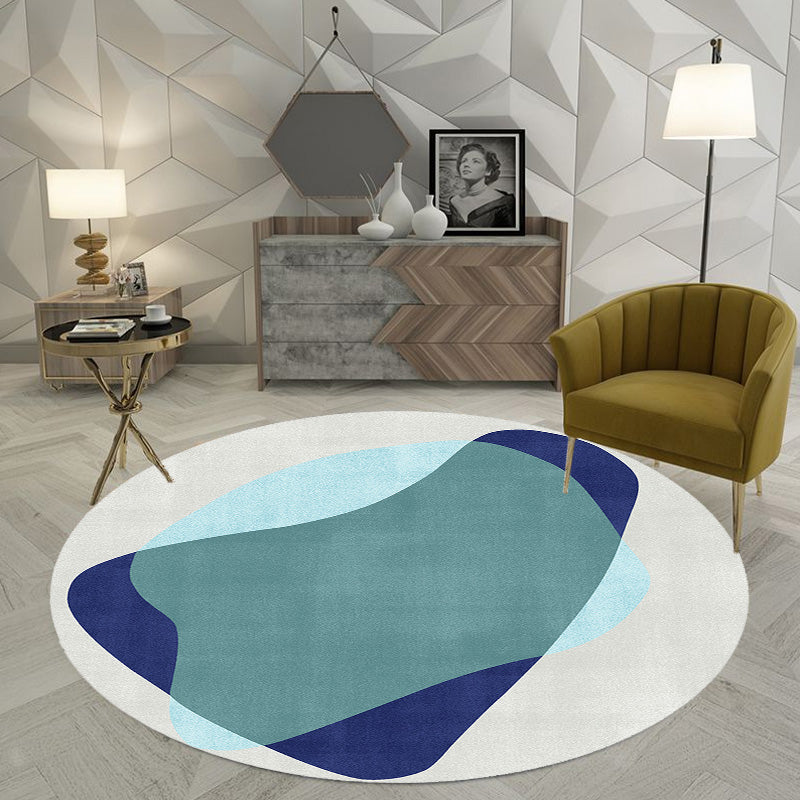 Multicolor Colorblock Circles Pattern Rug Polyester Modern Rug Washable Anti-Slip Pet Friendly Area Rug for Living Room Green Clearhalo 'Area Rug' 'Modern' 'Rugs' Rug' 1766884