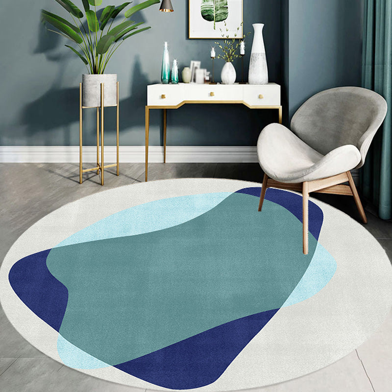 Multicolor Colorblock Circles Pattern Rug Polyester Modern Rug Washable Anti-Slip Pet Friendly Area Rug for Living Room Clearhalo 'Area Rug' 'Modern' 'Rugs' Rug' 1766885