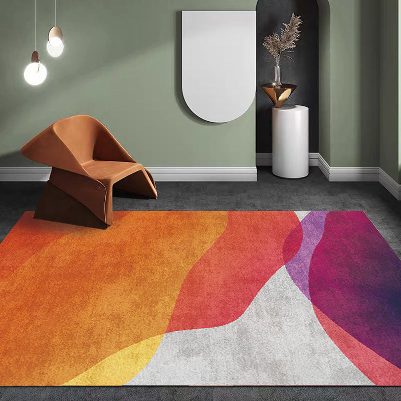 Colorblock Rug Polyester Modernism Rug Washable Anti-Slip Pet Friendly Area Rug for Living Room Clearhalo 'Area Rug' 'Modern' 'Rugs' Rug' 1767740