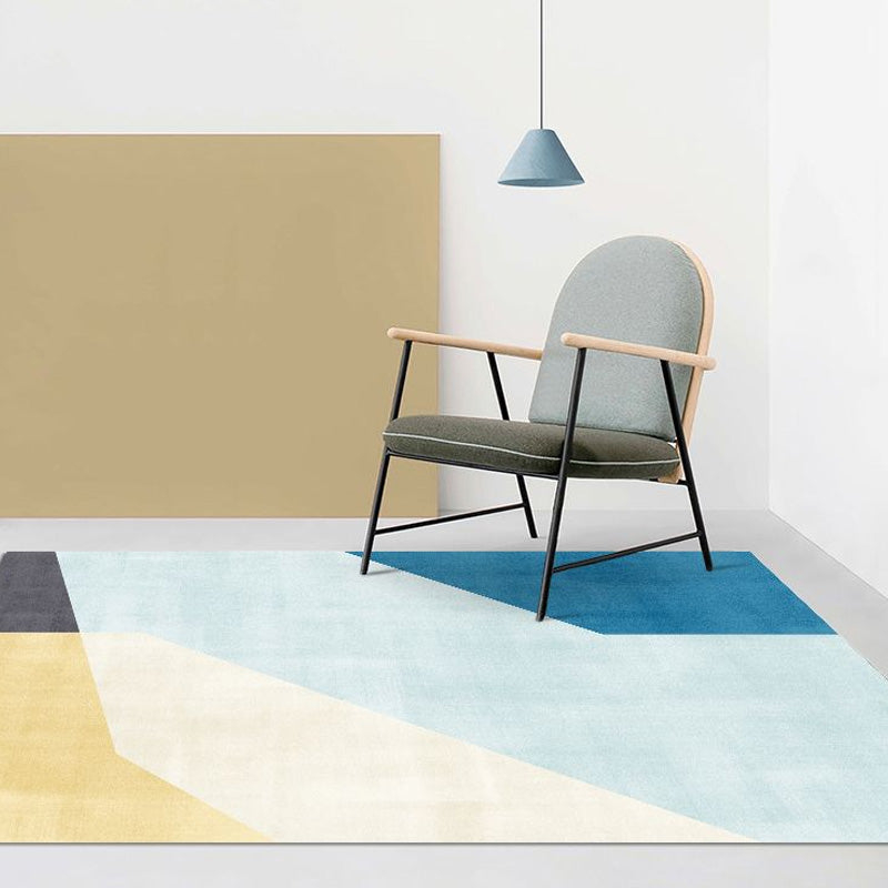 Colorblock Rug Polyester Modern Rug Washable Anti-Slip Pet Friendly Area Rug for Living Room Clearhalo 'Area Rug' 'Modern' 'Rugs' Rug' 1767798