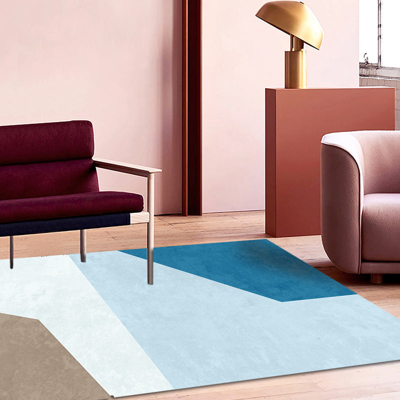 Colorblock Rug Polyester Modern Rug Washable Anti-Slip Pet Friendly Area Rug for Living Room Clearhalo 'Area Rug' 'Modern' 'Rugs' Rug' 1767809