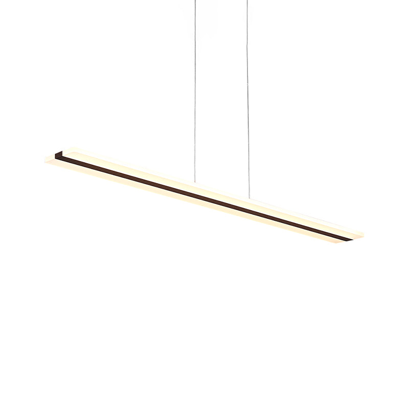 39"/47" Wide Ultra Thin Acrylic Drop Pendant Modern LED White Ceiling Lamp in Warm/White Light Clearhalo 'Ceiling Lights' 'Modern Pendants' 'Modern' 'Pendant Lights' 'Pendants' Lighting' 176868