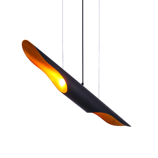 Pipe Hanging Ceiling Light Nordic Metal Black/White Pendant Light for Bedroom, 23.5"/27.5"/31.5" Wide Clearhalo 'Ceiling Lights' 'Modern Pendants' 'Modern' 'Pendant Lights' 'Pendants' Lighting' 176926
