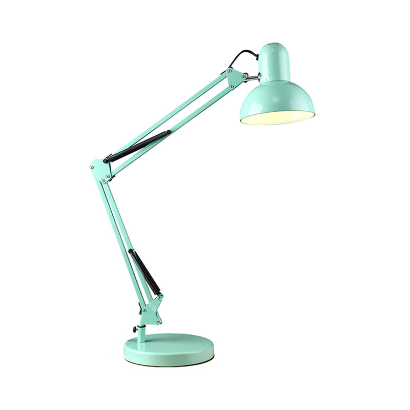 Dome Shade Task Desk Lamp Modernism Style Metal 1 Head Bedroom Reading Light in Green/Red Clearhalo 'Lamps' 'Table Lamps' Lighting' 177051