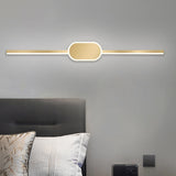 16"/23.5"/31.5" W Linear Vanity Sconce Simple Style Metallic LED Gold Wall Mounted Lighting Fixture Clearhalo 'Cast Iron' 'Glass' 'Industrial' 'Modern wall lights' 'Modern' 'Tiffany' 'Traditional wall lights' 'Vanity Lights' 'Wall Lights' Lighting' 1771025