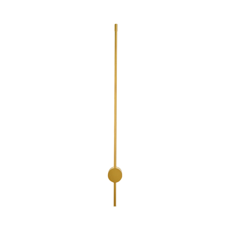 Minimalist Linear Wall Lighting Ideas Metal 47"/57" Width LED Bedside Wall Light Sconce in Gold Clearhalo 'Cast Iron' 'Glass' 'Industrial' 'Modern wall lights' 'Modern' 'Tiffany' 'Traditional wall lights' 'Wall Lamps & Sconces' 'Wall Lights' Lighting' 1771169